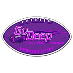 Magnet - Football Shape (7x4 Oval) - 20 mil
