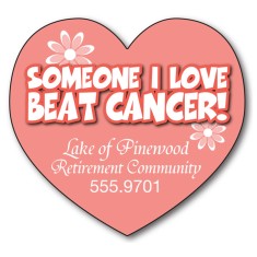 Magnet - Big Heart Shape (3.25x3) - 30 Mil - Outdoor Safe