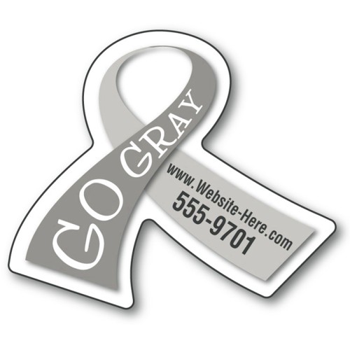 Magnet - Awareness Ribbon Shape (2.68x2.25) - 20 Mil