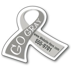 Magnet - Awareness Ribbon Shape (2.68x2.25) - 30 Mil OD