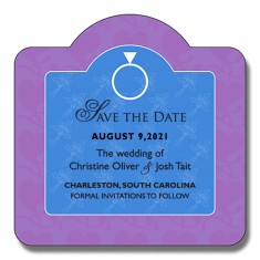 Magnet - Circle Top & Rounded Corners (3x3) - 20 Mil
