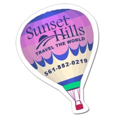 Magnet - Hot-Air Balloon Shape (2.38x3.5) - 30 Mil - Outdoor Safe