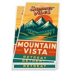 2x4 Inch Rectangle Full Color Indoor Paper Stickers