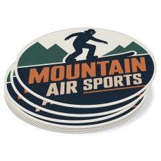 4x3 Inch Oval Full Color Indoor Paper Stickers