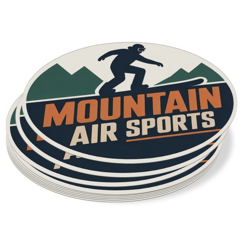 4x3 Inch Oval Full Color Indoor Paper Stickers
