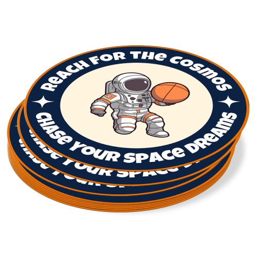 4x3 Inch Oval Full Color Outdoor Vinyl Stickers