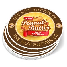 5 Inch Circle Full Color Indoor Paper Stickers