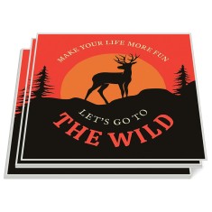 5x5 Inch Square Full Color Outdoor Vinyl Stickers