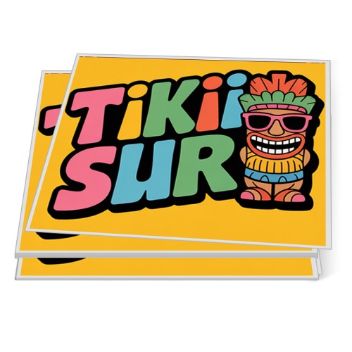 6.75x6 Inch Rectangle Full Color Outdoor Vinyl Stickers