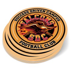 6 Inch Circle Full Color Indoor Paper Stickers