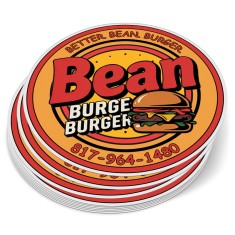 6 Inch Circle Full Color Outdoor Vinyl Stickers