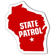 3x3.5 Custom Wisconsin Shaped Magnets 20 Mil