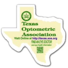 3.5x3.3 Custom Texas Shaped Magnets 20 Mil