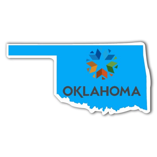 4.28x2.25 Custom Oklahoma Shaped Magnets 20 Mil