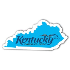 4.83x2.29 Custom Kentucky Shaped Magnets 20 Mil