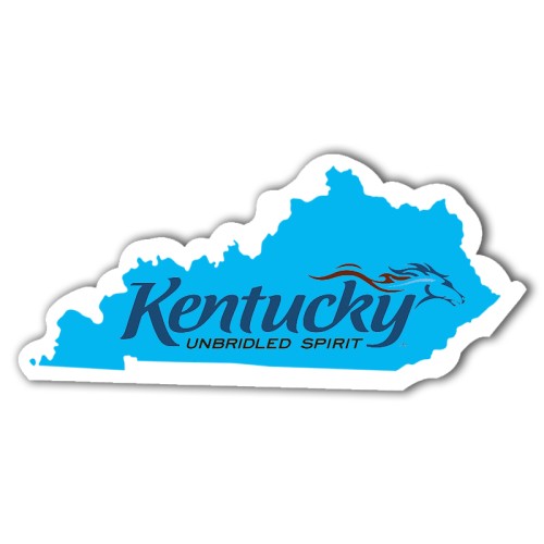4.83x2.29 Custom Kentucky Shaped Magnets 20 Mil