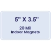 5x3.5 Round Corners Indoor Magnets - 20 Mil