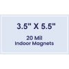 3.5x5.5 Square Corners Indoor Magnets - 20 Mil