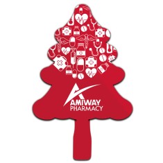 10.5" x 9" Pine Tree Shaped Full Color Rally Signs - One Side