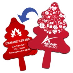 10.5" x 9" Pine Tree Shaped Full Color Rally Signs - Two Side