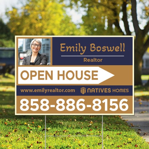18" x 12" Full Color Yard Signs - Single Side