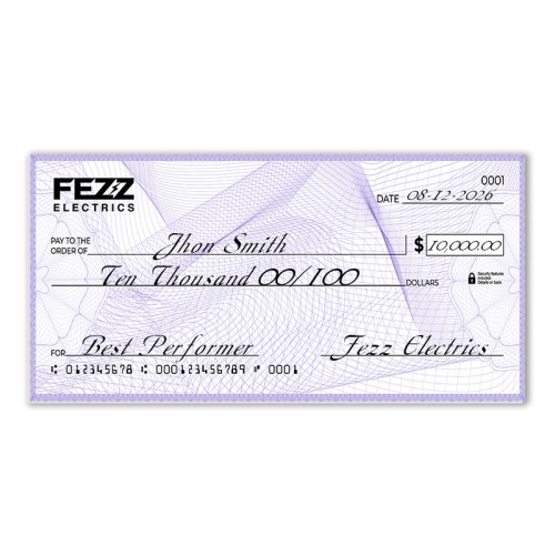 22" x 48" Economy Large Checks