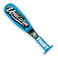 22" x 5" Baseball Bat Shaped Full Color Rally Signs - One Side