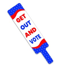 22" x 5" Paddle Shaped Full Color Rally Signs - One Side