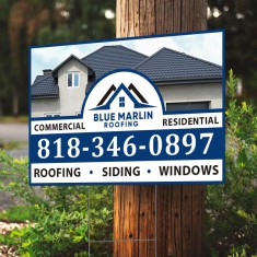 22" x 14" Full Color Yard Signs - Single Side