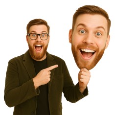 24" x 36" Full Color Big Head Cutouts
