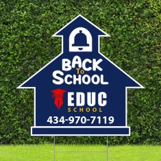 24" x 24" Church Shaped Full Color Yard Signs