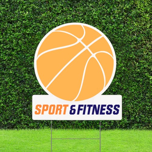 24" x 24" Sports Yard Signs - Full Color Single Side