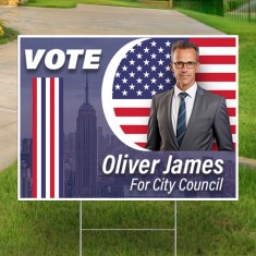 24" x 18" Full Color Yard Signs - Single Side