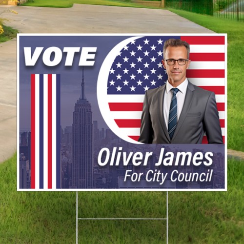 24" x 18" Full Color Yard Signs - Single Side