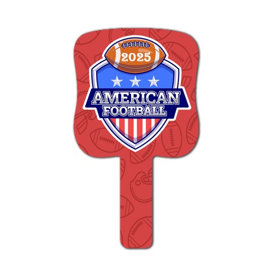 6.73" x 11.3" Sports Team Schedule Shaped Full Color Rally Signs - One Side