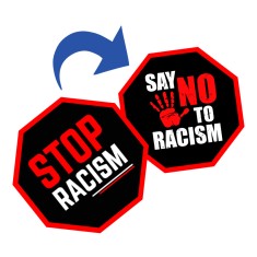 8.5" x 8.5" Octagon Shaped Full Color Rally Signs - Two Side