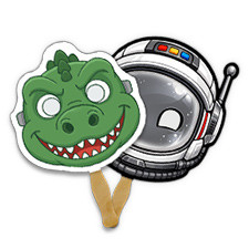 Fun Face Mask Hand Fans