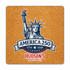 3 Inch Square Shape Cork Coasters
