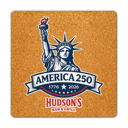 3 Inch Square Shape Cork Coasters
