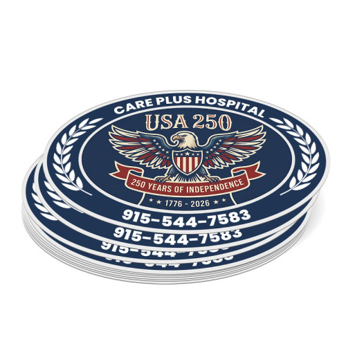 3x2 Inch Oval Indoor Full Color Paper Stickers