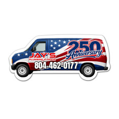 4.125x1.875 Custom Van Magnets - 20 Mil