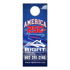 4.25x11 Inch One Sided Full Color Door Hangers - 14 pt Paper