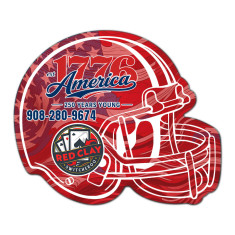 4.25x3.5 Inch Hockey Helmet Shape Magnets - 20 Mil