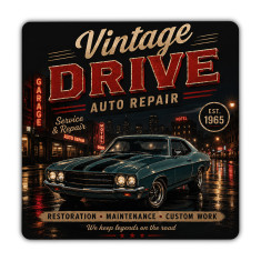 4 Inch Full Color Square Pulpboard Coasters