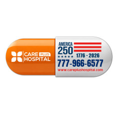 5.125 x 1.925 Pill Capsule Shape Magnets - 20 Mil