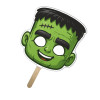 5x5 Inch Monster Shaped Face Mask Mini Hand Fans - 16 pt