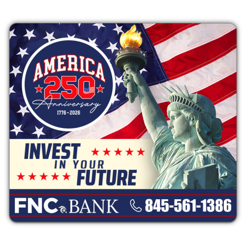 America 250th Anniversary 3.5x4 Round Corners Indoor Magnets - 20 Mil