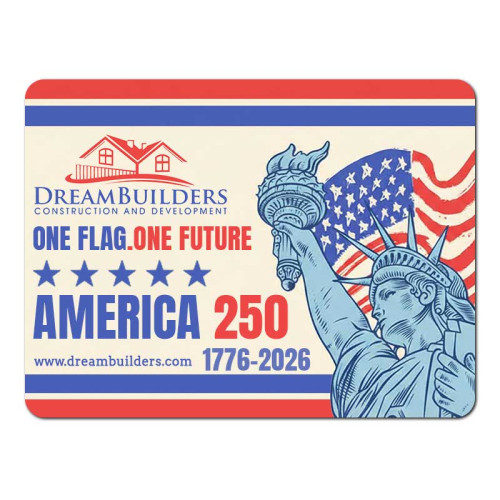 USA 250th Anniversary 3x4 Round Corners Indoor Magnets - 20 Mil