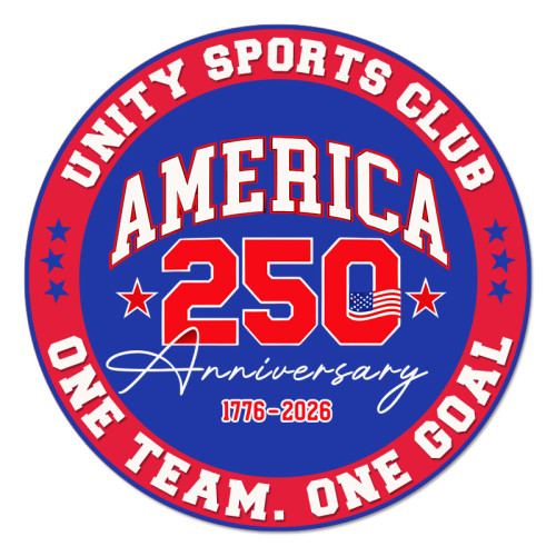 USA 250th Anniversary 5.75 Inch Circle Outdoor Magnets - 30 Mil