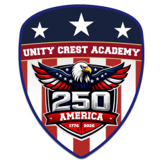 USA 250th Anniversary Badge / Crest / Shield Shape (4x4.9) - 20 mil